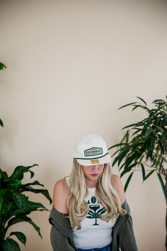 White Greenhouse Snapback