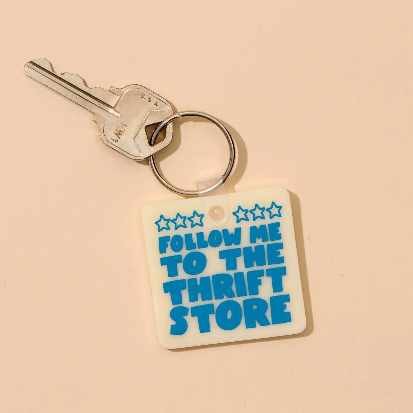 Follow Me to the Thrift Store Keychain