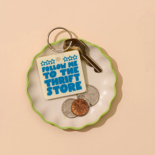 Follow Me to the Thrift Store Keychain