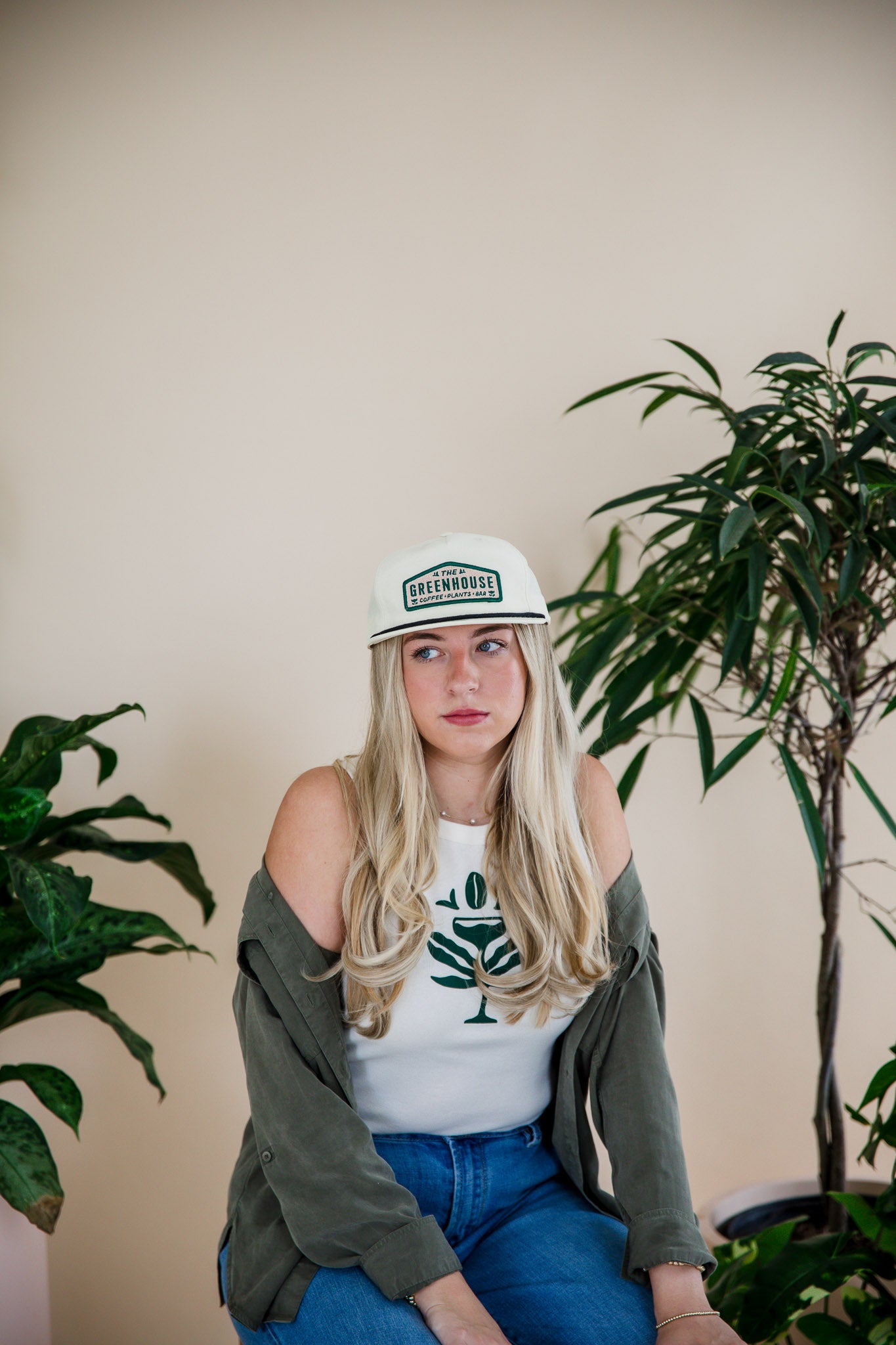 White Greenhouse Snapback