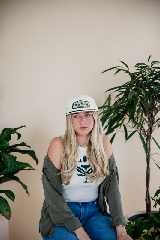 White Greenhouse Snapback